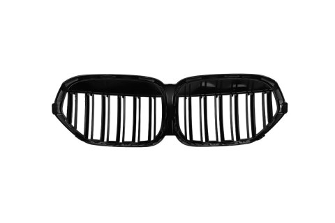 Grill BMW X1 F48 podwójne żeberka Gloss Black
