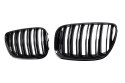 Grill BMW X5 E53 podwójne żeberka Gloss Black