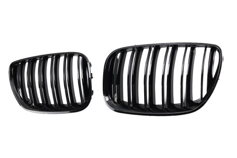 Grill BMW X5 E53 podwójne żeberka Gloss Black