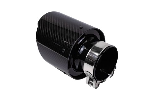 Końcówka tłumika 114mm wejście 70mm Carbon Gloss