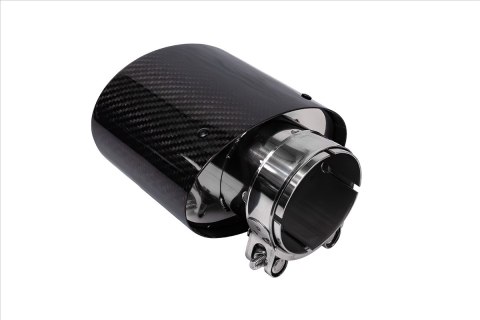 Końcówka tłumika 150x90mm wejście 76mm Carbon Gloss