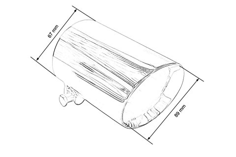 Końcówka tłumika 89mm wejście 67mm Polerowana