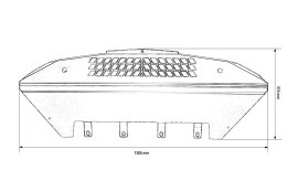 Osłona chłodnicy oleju silnika Mercedes Benz W205 C63