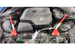 Rozpórka BMW 3 G20 G28 przednia górna Red Aluminium