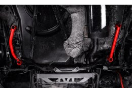 Rozpórka Ford Focus MK2 MK3 tylna dolna Red Aluminium