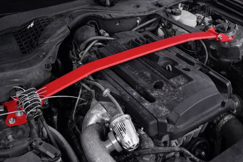 Rozpórka Ford Mustang VI S550 przednia górna Red Aluminium