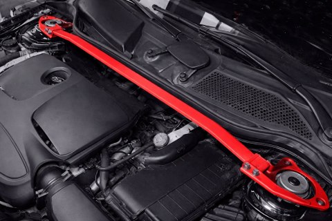 Rozpórka Mercedes A W176 przednia górna Red Aluminium