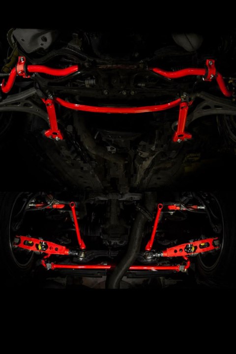 Rozpórka Subaru WRX STi VA przednia dolna Red Aluminium