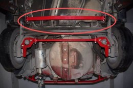 Rozpórka Suzuki Swift III MZ EZ IV NZ AZ tylna dolna Red Aluminium