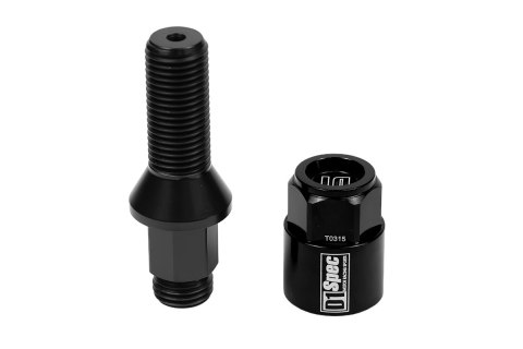 Śruby do kół D1Spec Heptagon 2w1 Stal M14x1,5 30mm Stożek Czarne