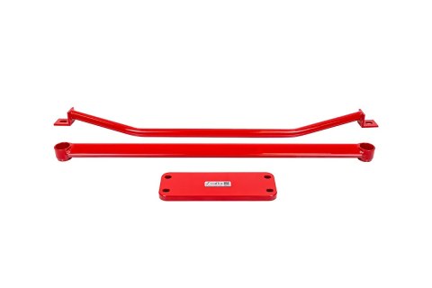 Zestaw rozpórek Audi A4 B9 3 elementów Red Aluminium