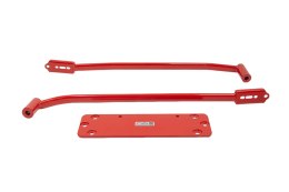 Zestaw rozpórek BMW 1 F20 F21 2 F22 F23 3 F30 F31 F34 F35 4 F32 F33 F36 środkowe dolne Red Aluminium