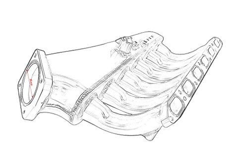 Kolektor ssący BMW E34 E36 M50 z przepustnicą i listwą paliwową