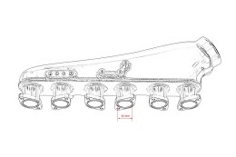 Kolektor ssący Nissan RB26 ITB