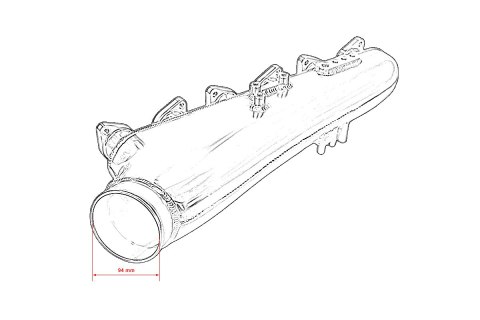 Kolektor ssący Nissan RB26 ITB