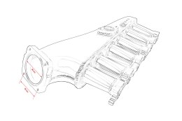 Kolektor ssący Toyota Chaser Supra 1JZ z przepustnicą i listwą paliwową