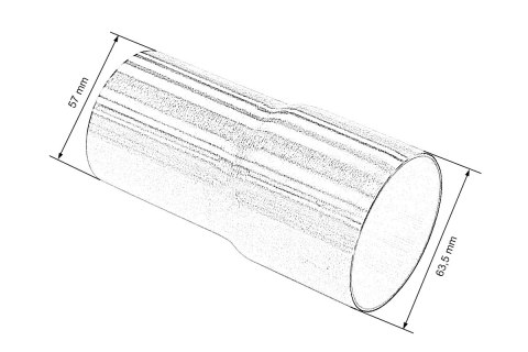 Końcówka-redukcja tłumika 2,25-2,5"