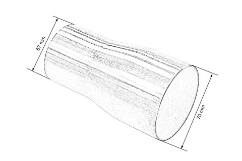 Końcówka-redukcja tłumika 2,25-2,75"