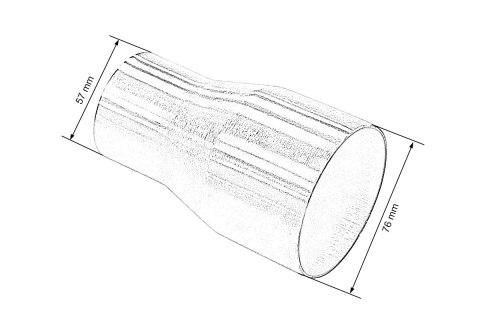 Końcówka-redukcja tłumika 2,25-3"