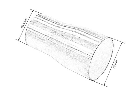 Końcówka-redukcja tłumika 2,5-3"