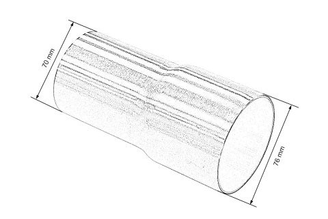 Końcówka-redukcja tłumika 2,75-3"
