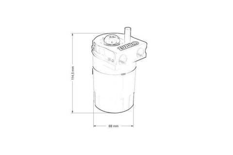 Oil catch tank TurboWorks PRO Blue 10,15 mm