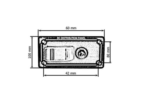Panel przełączników ALU, ON-OFFx1, 1BA 10A