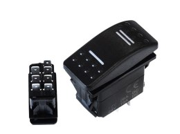 Przełącznik ON-OFF-ON 7PIN Niebieski