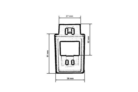 Ramka przełączników 1x