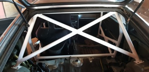 Rollbar skręcana pół klatka Honda CRX ED9 EE8 Black