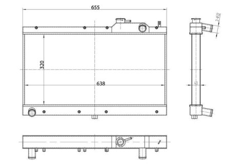 Sportowa Chłodnica Wody TurboWorks Mazda Miata MX-5 90-97