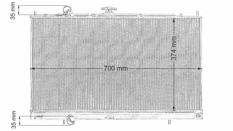 Sportowa Chłodnica Wody TurboWorks Mitsubishi Evo 4-6