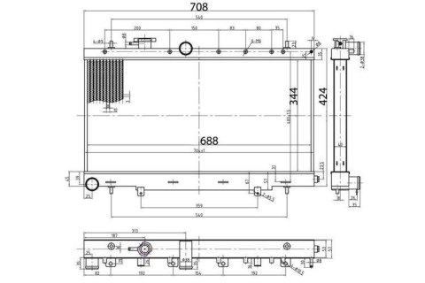 Sportowa Chłodnica Wody TurboWorks Subaru Impreza GDA/GDB WRX