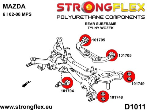 Tuleja tylnego wózka - przednia SPORT - Mazda 6 / Atenza