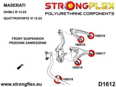 Tuleja wahacza tylnego wleczonego przednia SPORT - Maserati Ghibli
