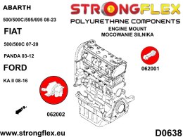 Wkładka poduszki silnika - górna SPORT - Fiat Panda