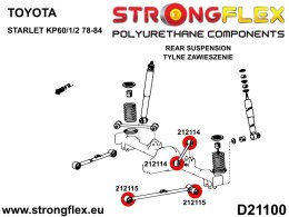 Zestaw tylnego zawieszenia SPORT - Toyota Starlet