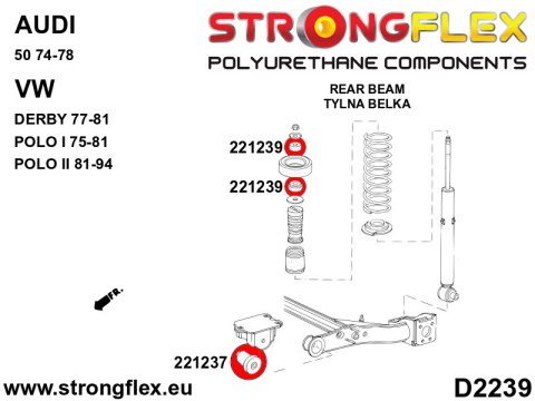 Kompletny zestaw zawieszenia - Audi 50 (74-78)