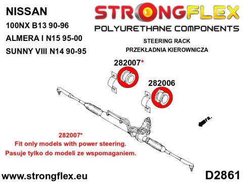 Obejma przekładni kierowniczej - Nissan 100NX (90-96) B13
