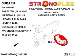 Poduszka skrzyni biegów - Saab 9-2X (04-06)