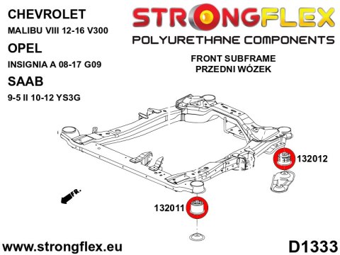 Tuleja przedniego wózka - przednia SPORT - Chevrolet Malibu VIII (12-16) V300