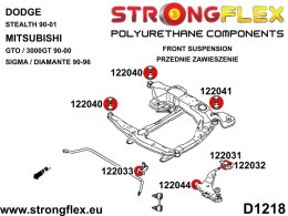 Tuleja przedniego wózka - przednia / tylna SPORT - Dodge Stealth (90-01)