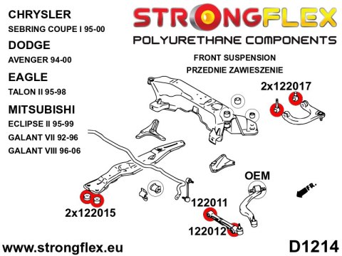 Tuleja przedniej belki - Mitsubishi Eclipse