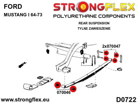 Tuleja resora - Ford Mustang