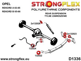 Tuleja stabilizatora tylnego SPORT - Opel / Vauxhall Rekord