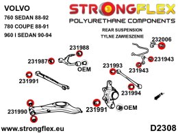 Tuleja stabilizatora tylnego - Volvo Seria 700