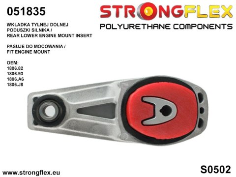 Wkładka tylnej dolnej poduszki silnika SPORT - Citroën C3