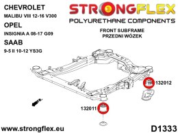 Zestaw tulei przedniego wózka SPORT - Chevrolet Malibu VIII (12-16) V300