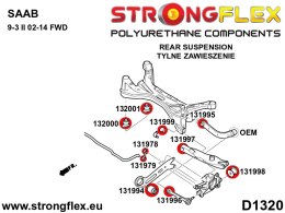 Zestaw tulei tylnego wózka - Fiat Croma