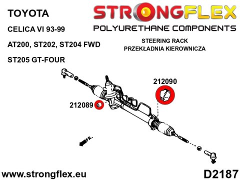 Obejma przekładni kierowniczej - Toyota Celica